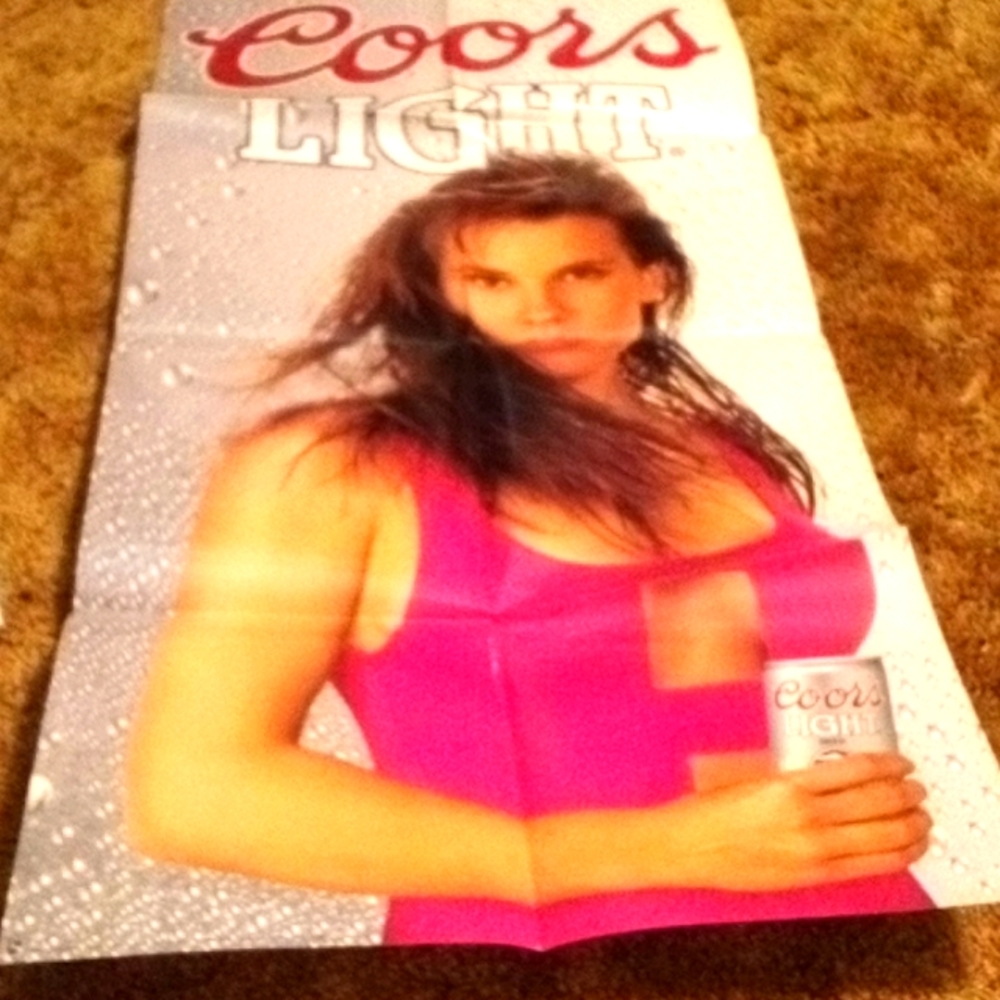 Vintage Coors light poster